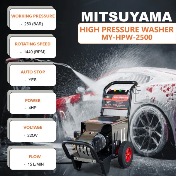 Mitsuyama 2500 High Pressure Car Washer - Image 2