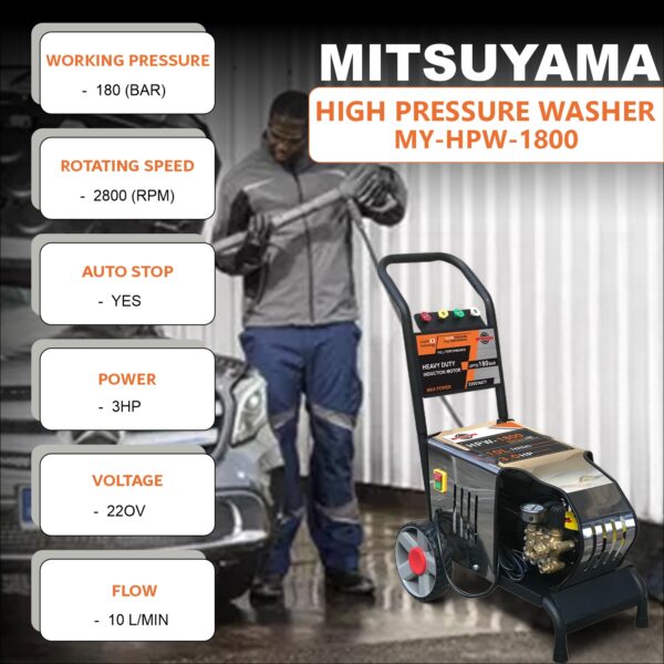 Mitsuyama 1800 High Pressure Car Washer - Image 2