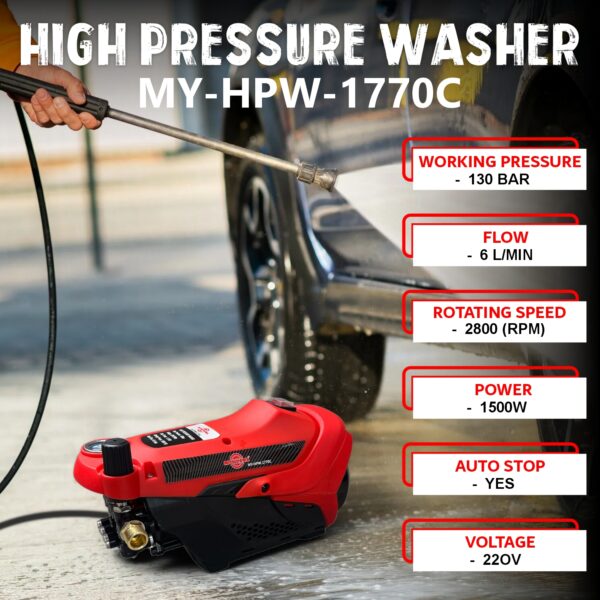 Mitsuyama 1770C High Pressure Car Washer - Image 2