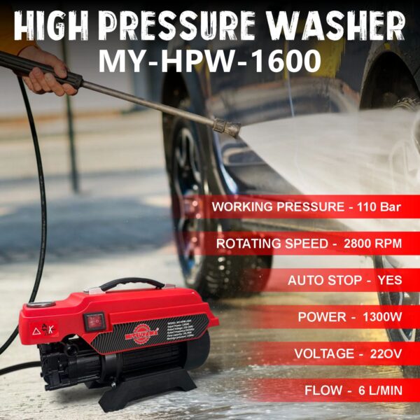 Mitsuyama 1600 High Pressure Car Washer - Image 2