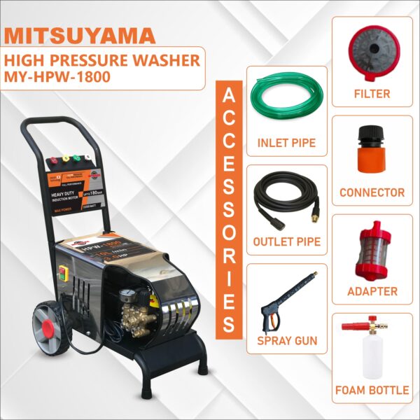 Mitsuyama 1800 High Pressure Car Washer - Image 3